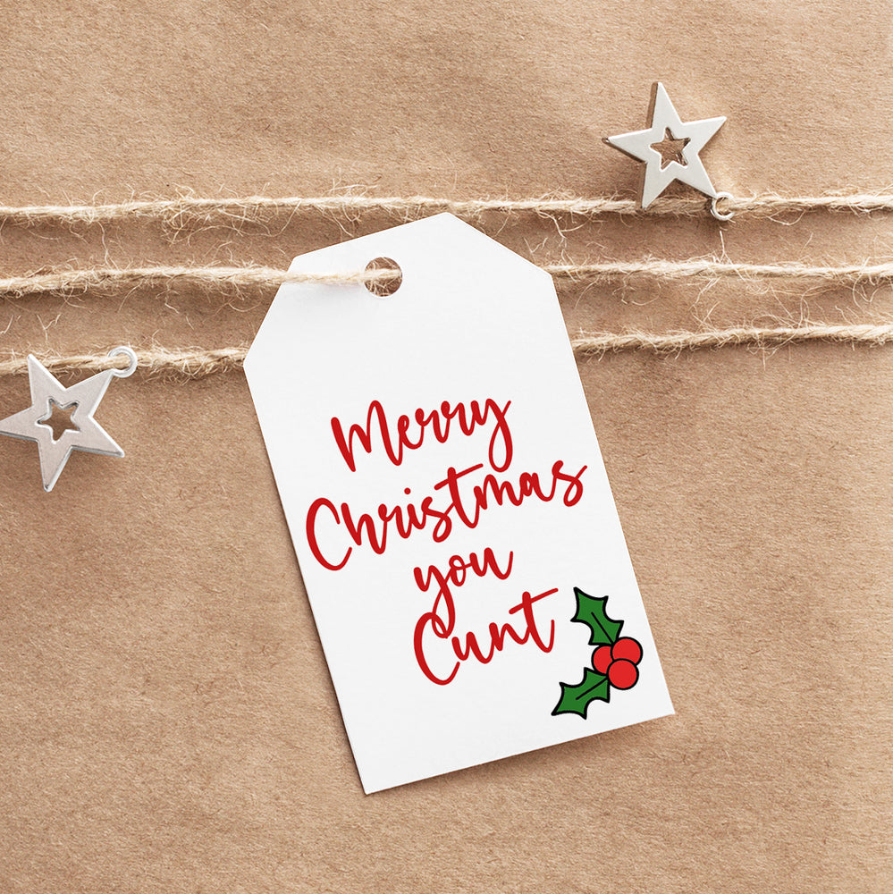 You Cunt Holly Gift Tag #1 image